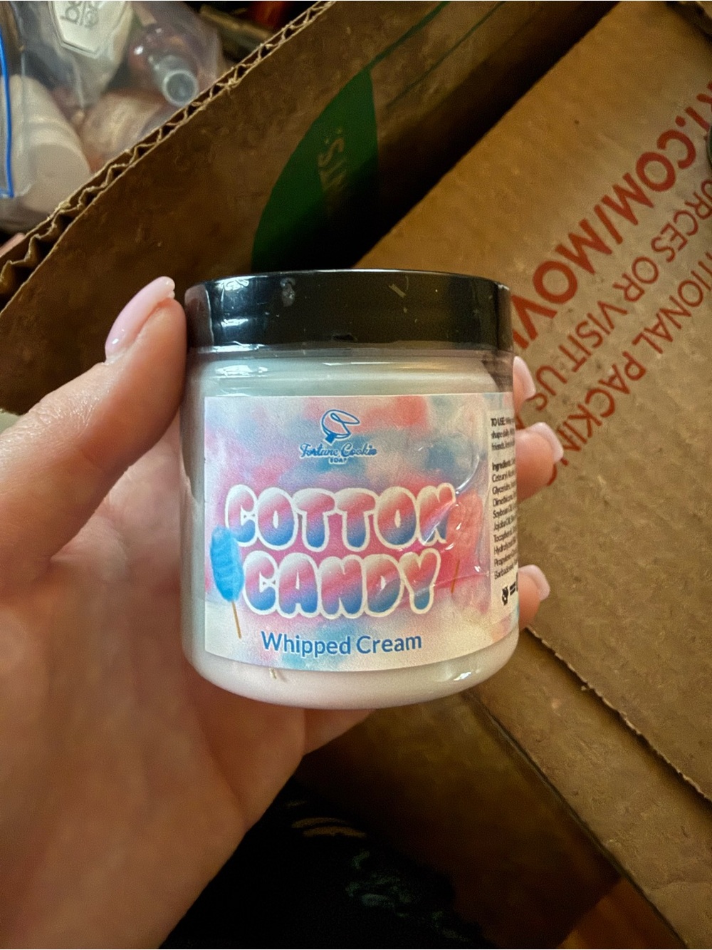 Cotton Candy Whipped Cream Body Butter - Pink/Blue - Indulge & Nourish